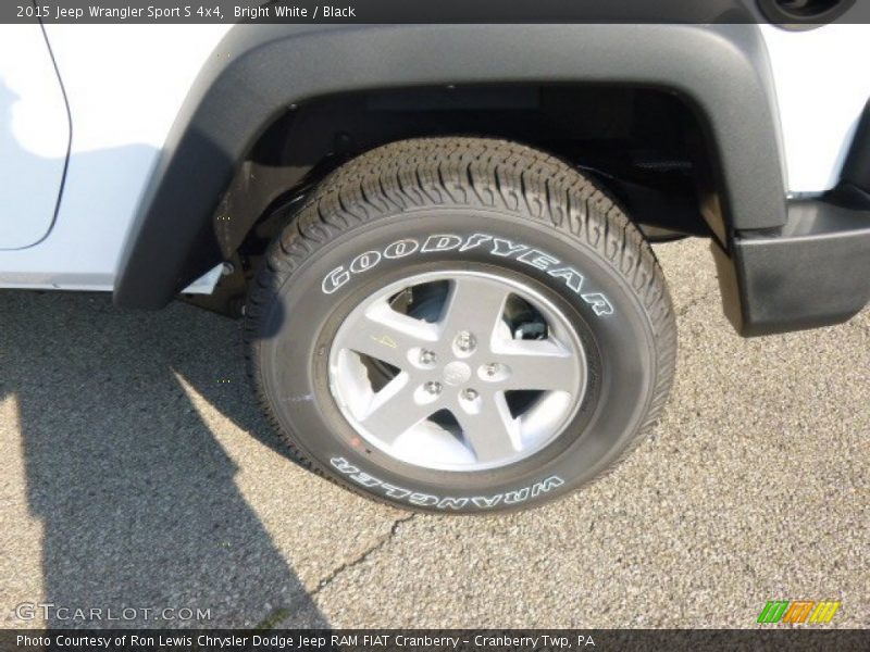 Bright White / Black 2015 Jeep Wrangler Sport S 4x4