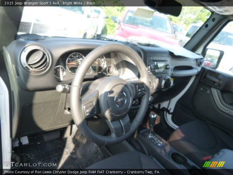 Bright White / Black 2015 Jeep Wrangler Sport S 4x4