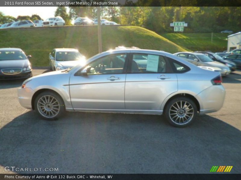 Ingot Silver Metallic / Medium Stone 2011 Ford Focus SES Sedan