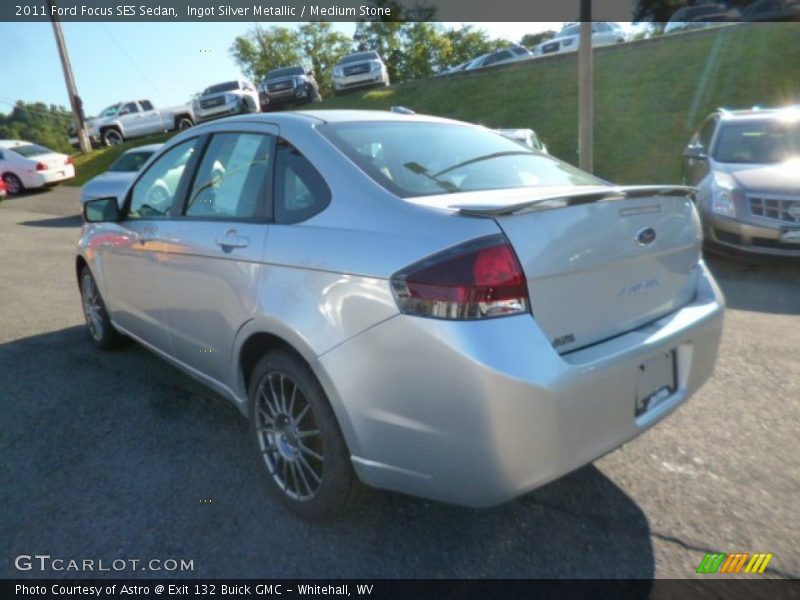 Ingot Silver Metallic / Medium Stone 2011 Ford Focus SES Sedan