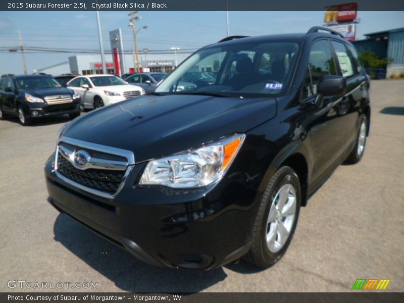 Crystal Black Silica / Black 2015 Subaru Forester 2.5i
