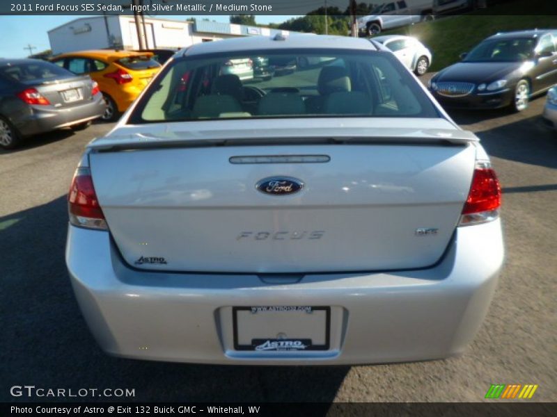 Ingot Silver Metallic / Medium Stone 2011 Ford Focus SES Sedan