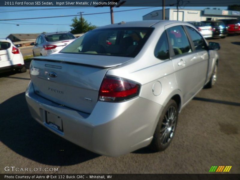 Ingot Silver Metallic / Medium Stone 2011 Ford Focus SES Sedan