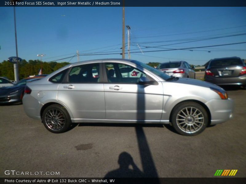 Ingot Silver Metallic / Medium Stone 2011 Ford Focus SES Sedan