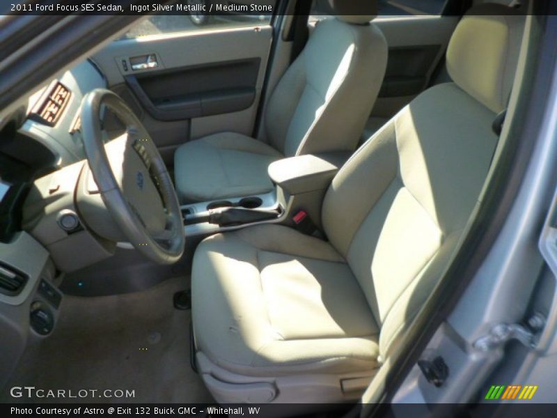 Ingot Silver Metallic / Medium Stone 2011 Ford Focus SES Sedan