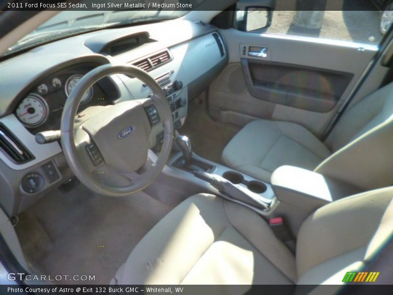 Ingot Silver Metallic / Medium Stone 2011 Ford Focus SES Sedan