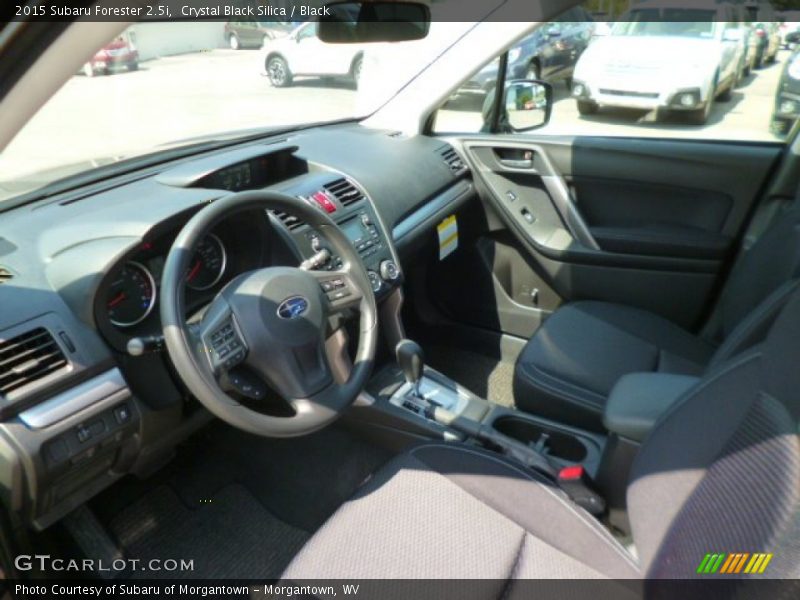 Crystal Black Silica / Black 2015 Subaru Forester 2.5i
