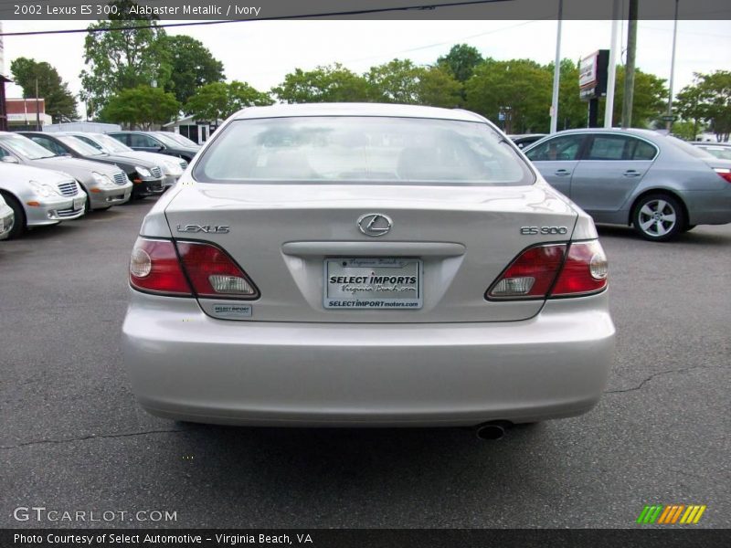 Alabaster Metallic / Ivory 2002 Lexus ES 300