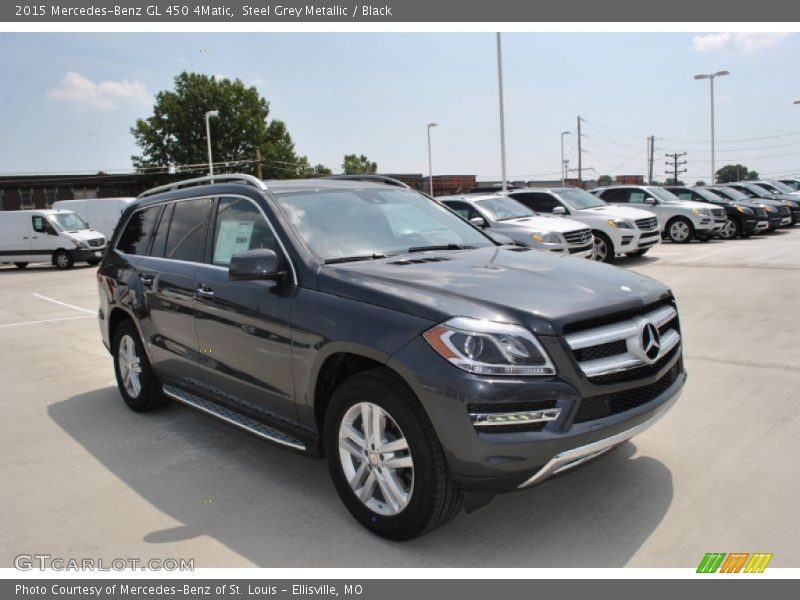 Steel Grey Metallic / Black 2015 Mercedes-Benz GL 450 4Matic