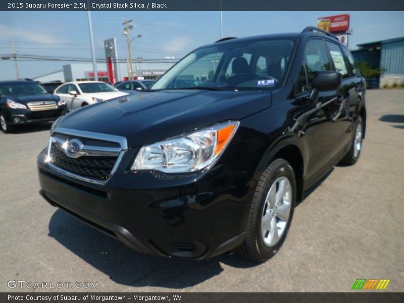 Crystal Black Silica / Black 2015 Subaru Forester 2.5i