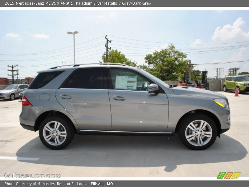 Paladium Silver Metallic / Grey/Dark Grey 2015 Mercedes-Benz ML 350 4Matic