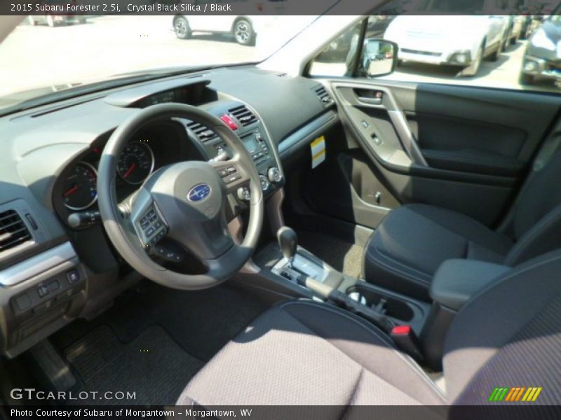 Crystal Black Silica / Black 2015 Subaru Forester 2.5i