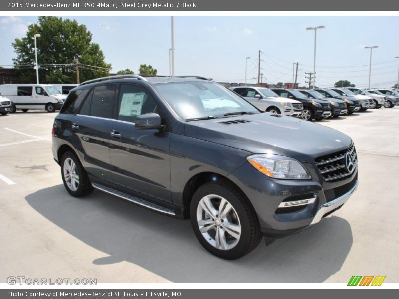 Steel Grey Metallic / Black 2015 Mercedes-Benz ML 350 4Matic