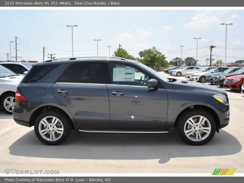 Steel Grey Metallic / Black 2015 Mercedes-Benz ML 350 4Matic