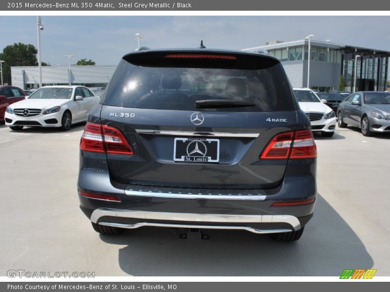 Steel Grey Metallic / Black 2015 Mercedes-Benz ML 350 4Matic