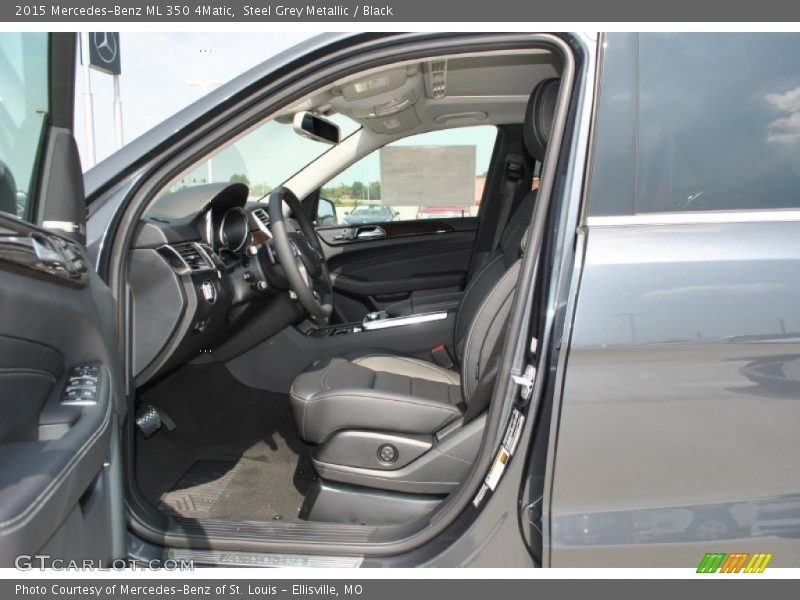 Steel Grey Metallic / Black 2015 Mercedes-Benz ML 350 4Matic