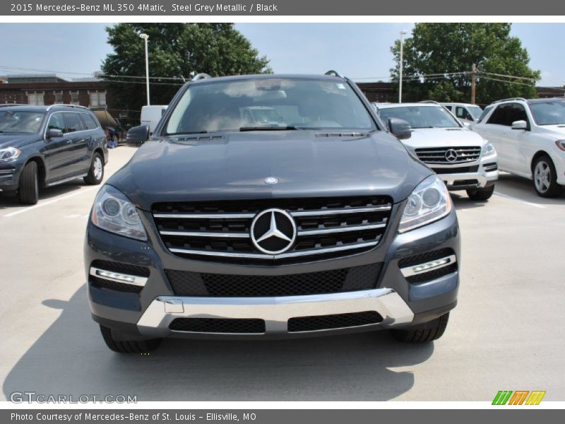 Steel Grey Metallic / Black 2015 Mercedes-Benz ML 350 4Matic