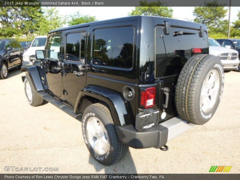Black / Black 2015 Jeep Wrangler Unlimited Sahara 4x4