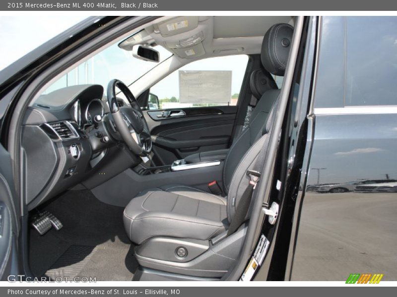 Black / Black 2015 Mercedes-Benz ML 400 4Matic