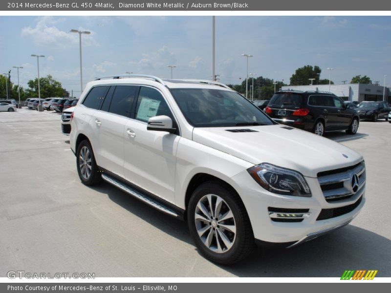 Diamond White Metallic / Auburn Brown/Black 2014 Mercedes-Benz GL 450 4Matic