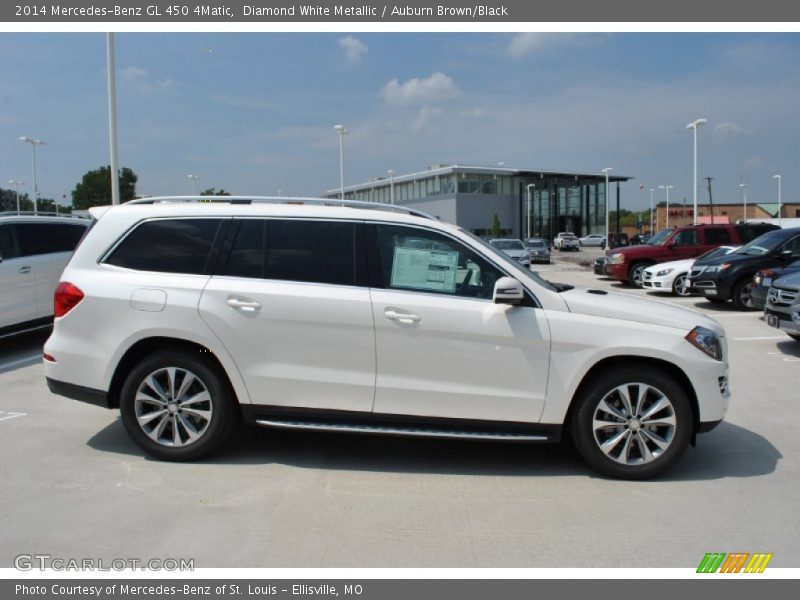Diamond White Metallic / Auburn Brown/Black 2014 Mercedes-Benz GL 450 4Matic