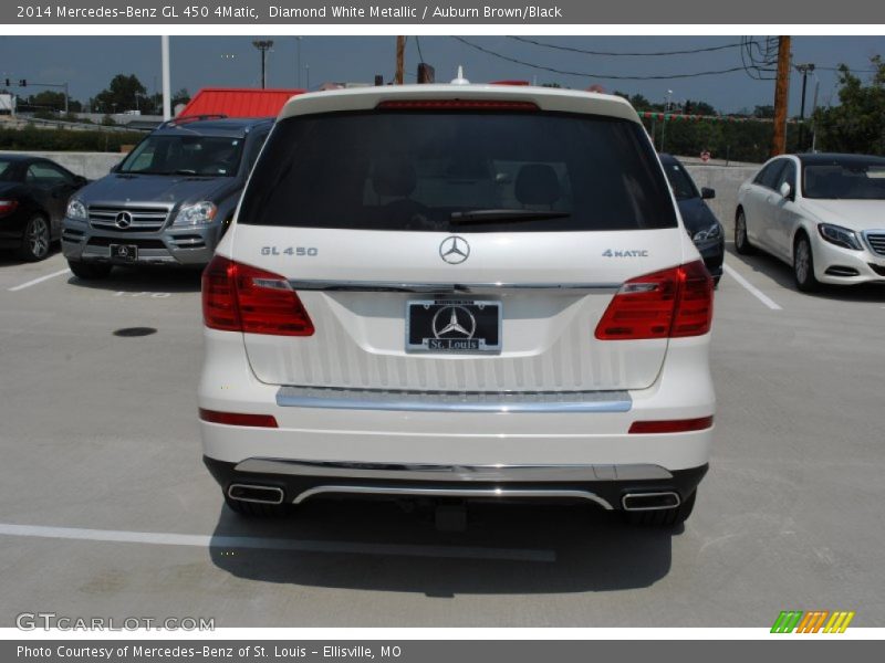 Diamond White Metallic / Auburn Brown/Black 2014 Mercedes-Benz GL 450 4Matic