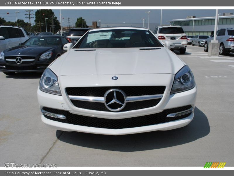 Polar White / Sahara Beige 2015 Mercedes-Benz SLK 250 Roadster