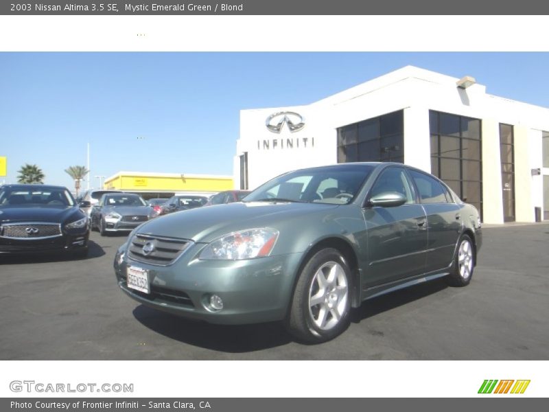 Mystic Emerald Green / Blond 2003 Nissan Altima 3.5 SE