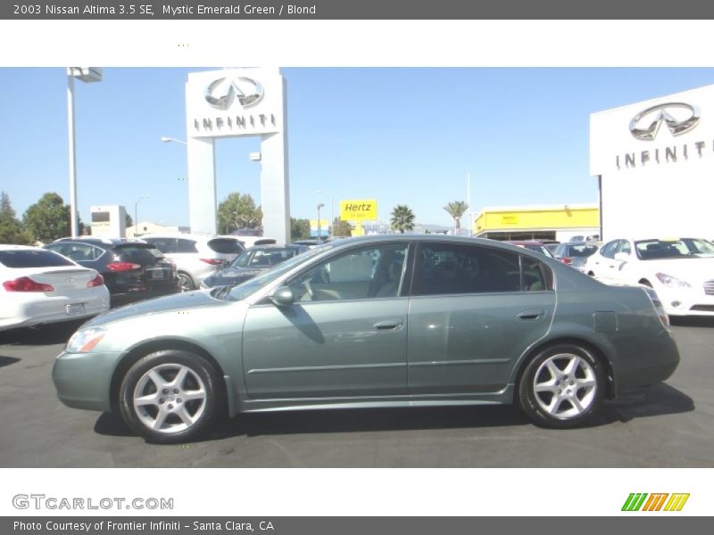 Mystic Emerald Green / Blond 2003 Nissan Altima 3.5 SE