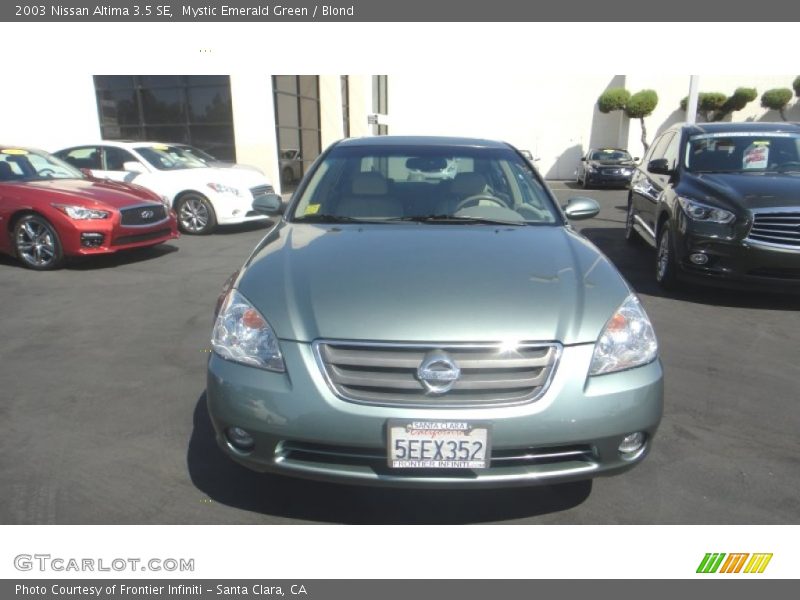 Mystic Emerald Green / Blond 2003 Nissan Altima 3.5 SE