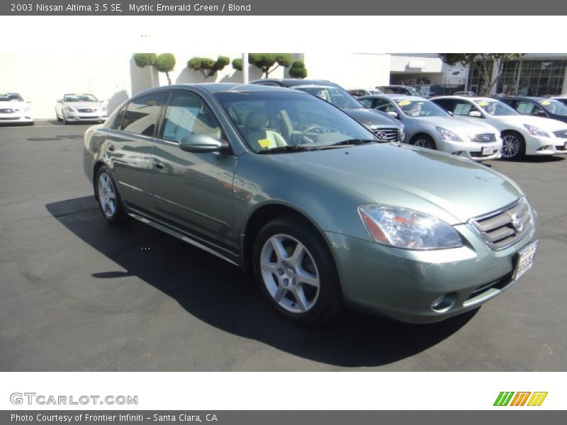 Mystic Emerald Green / Blond 2003 Nissan Altima 3.5 SE