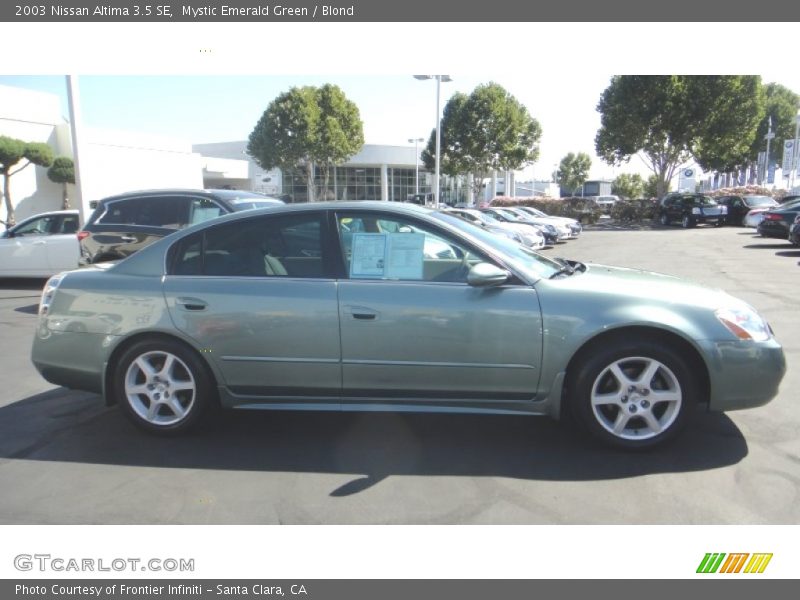 Mystic Emerald Green / Blond 2003 Nissan Altima 3.5 SE