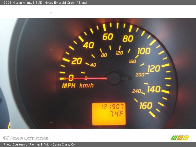 Mystic Emerald Green / Blond 2003 Nissan Altima 3.5 SE