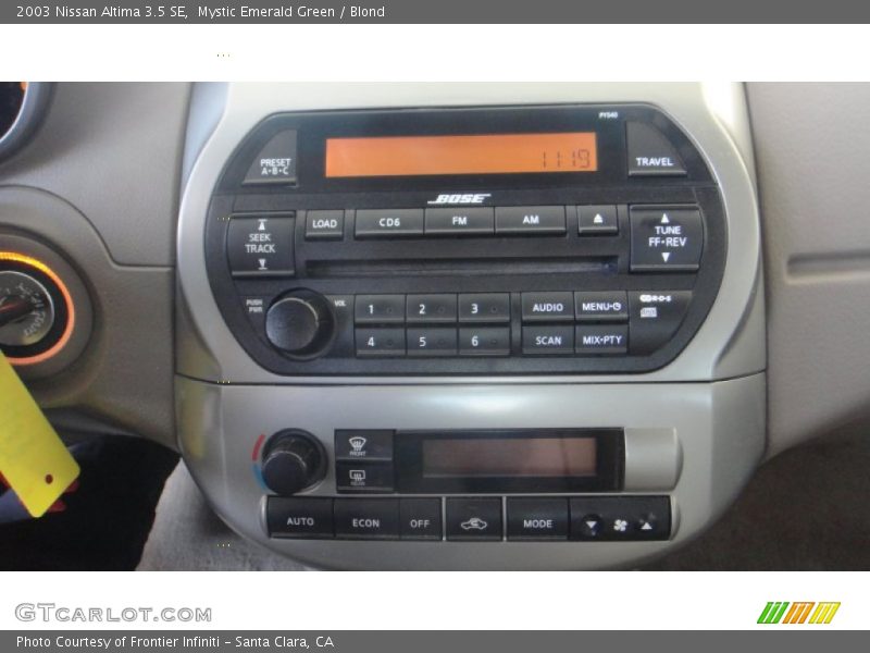 Mystic Emerald Green / Blond 2003 Nissan Altima 3.5 SE