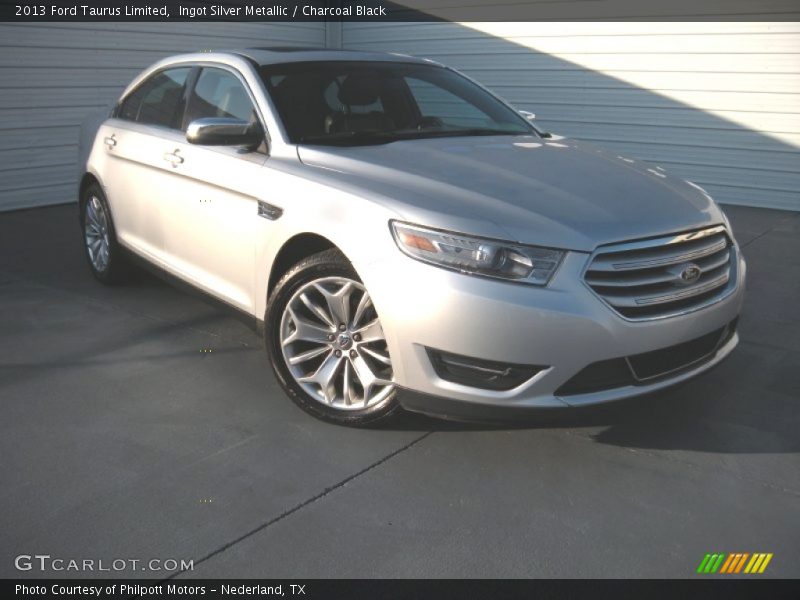 Ingot Silver Metallic / Charcoal Black 2013 Ford Taurus Limited