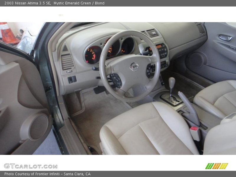 Mystic Emerald Green / Blond 2003 Nissan Altima 3.5 SE