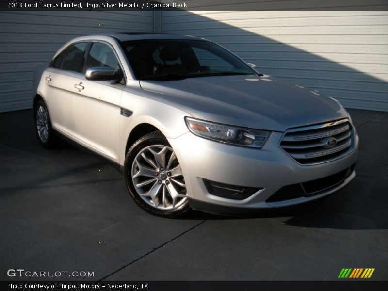Ingot Silver Metallic / Charcoal Black 2013 Ford Taurus Limited