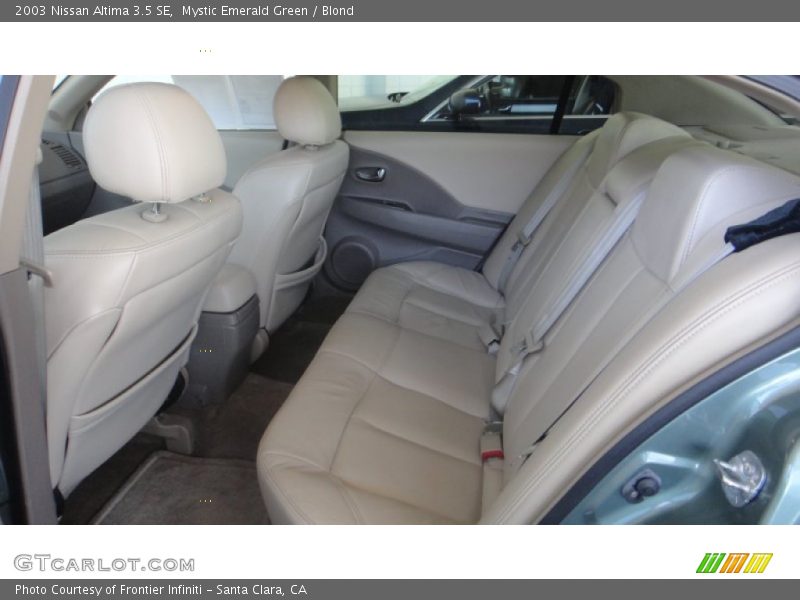 Mystic Emerald Green / Blond 2003 Nissan Altima 3.5 SE