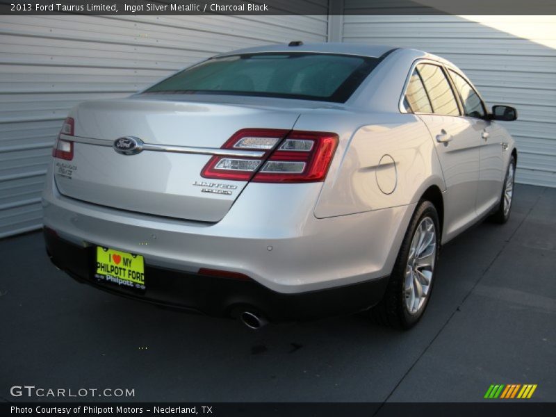 Ingot Silver Metallic / Charcoal Black 2013 Ford Taurus Limited