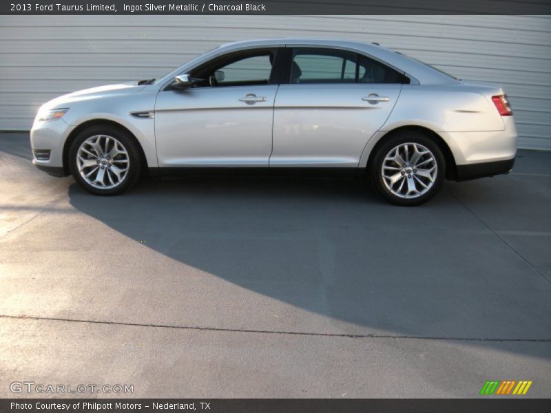 Ingot Silver Metallic / Charcoal Black 2013 Ford Taurus Limited