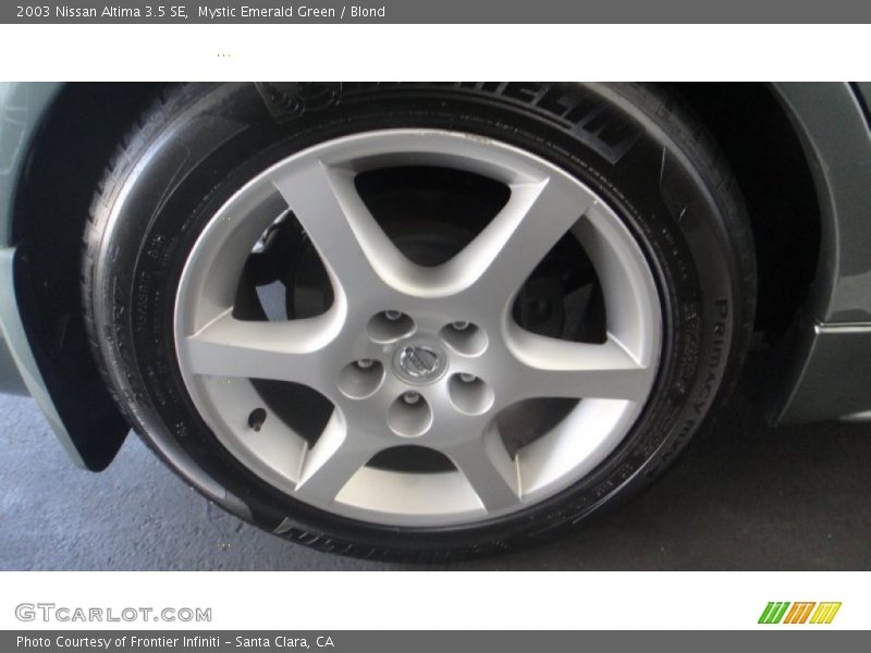 Mystic Emerald Green / Blond 2003 Nissan Altima 3.5 SE