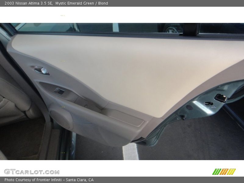 Mystic Emerald Green / Blond 2003 Nissan Altima 3.5 SE