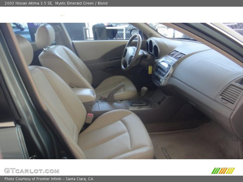 Mystic Emerald Green / Blond 2003 Nissan Altima 3.5 SE