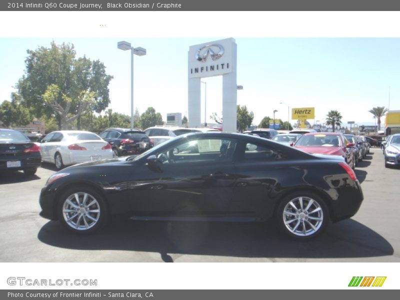 Black Obsidian / Graphite 2014 Infiniti Q60 Coupe Journey