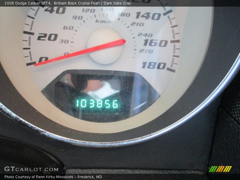 Brilliant Black Crystal Pearl / Dark Slate Gray 2008 Dodge Caliber SRT4
