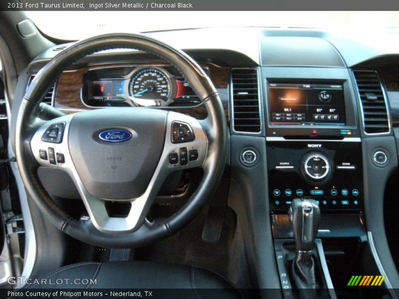 Ingot Silver Metallic / Charcoal Black 2013 Ford Taurus Limited