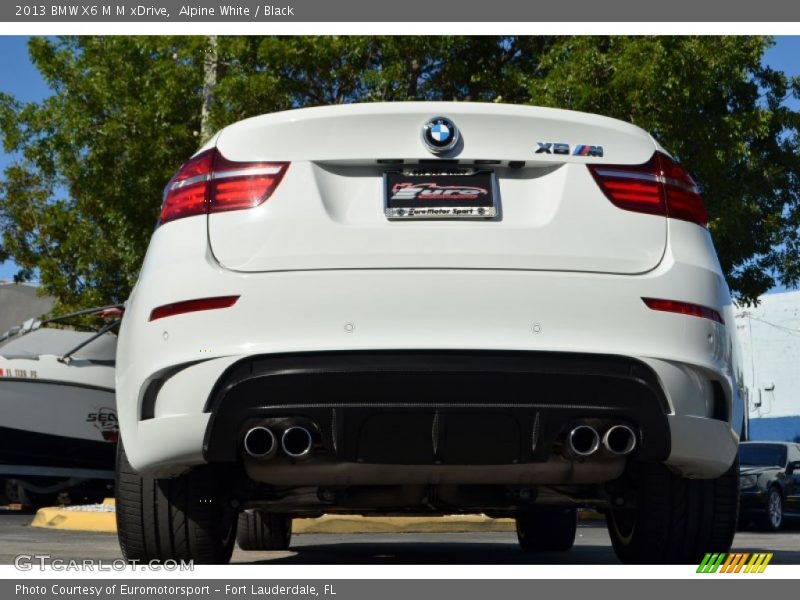 Alpine White / Black 2013 BMW X6 M M xDrive