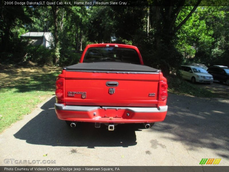 Flame Red / Medium Slate Gray 2006 Dodge Dakota SLT Quad Cab 4x4