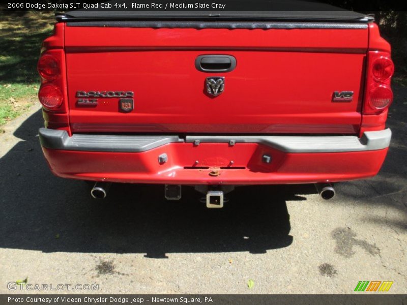 Flame Red / Medium Slate Gray 2006 Dodge Dakota SLT Quad Cab 4x4