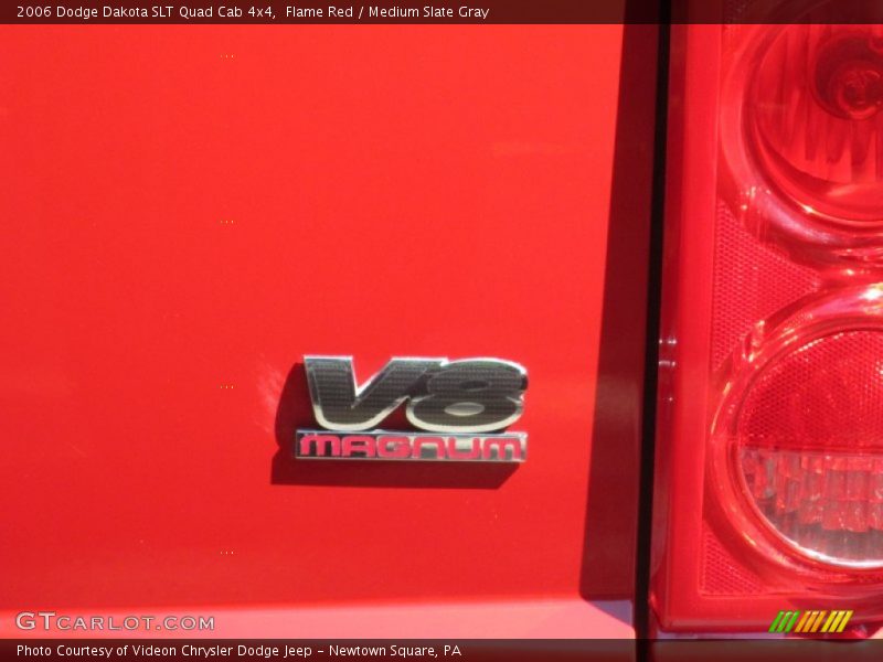 Flame Red / Medium Slate Gray 2006 Dodge Dakota SLT Quad Cab 4x4